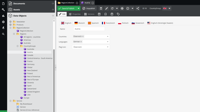 A global system for an international brand presence.
